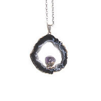 Decadorn Pavillion schwarz amethyst necklace silver