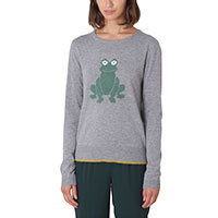 Nice Things Intarsia Frog Pullover M-L
